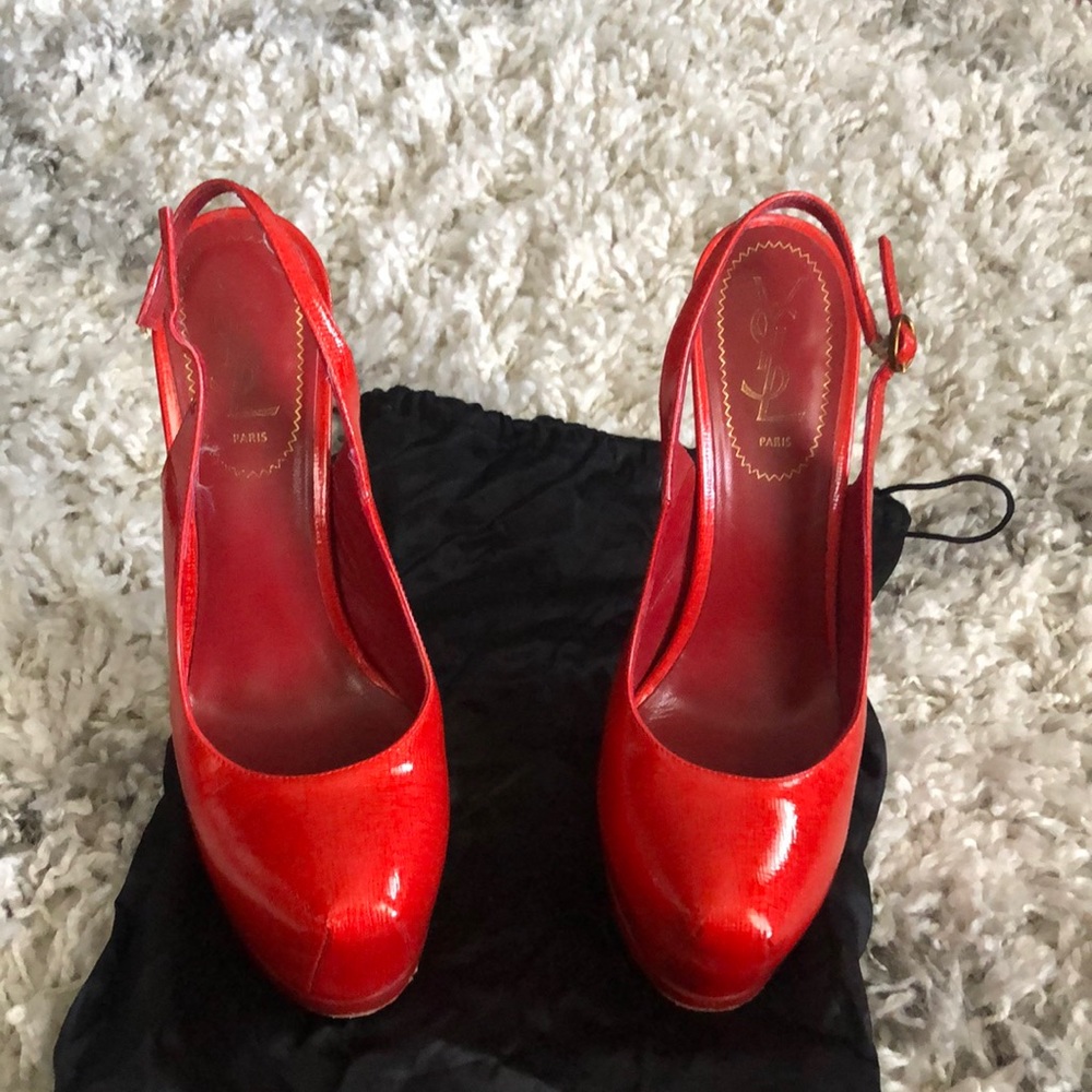 YSL pre Saint Laurent name change Tribute 2 pumps 38.5